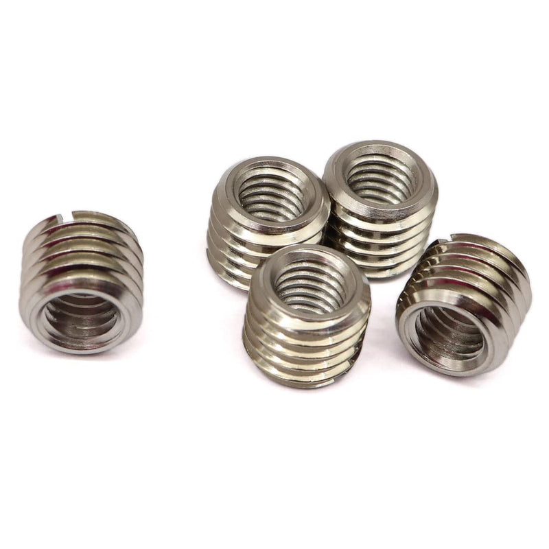 [Australia - AusPower] - GXARTS 5 x Thread ADAPTERS M12 12MM Male to M8 8MM Female Threaded Reducers Female Screw Sleeve Conversion Nut Female Screw Sleeve Conversion Nut M12-M8(12MM-8MM) 