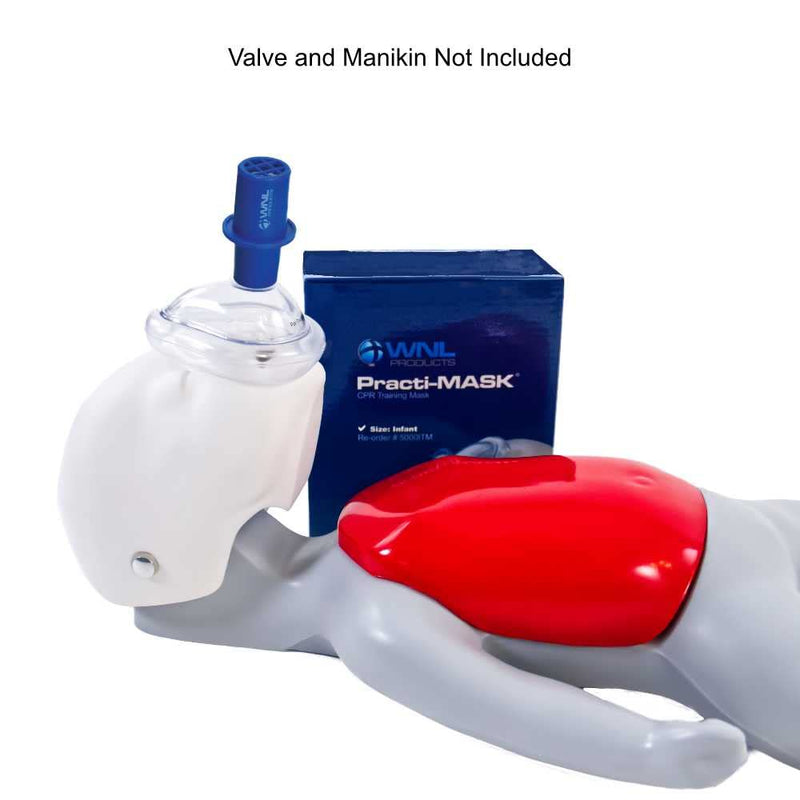 [Australia - AusPower] - WNL Products 5000ITM Practi-Mask Infant CPR Training Mask Includes 10 Masks (10 Pack - Infant) 