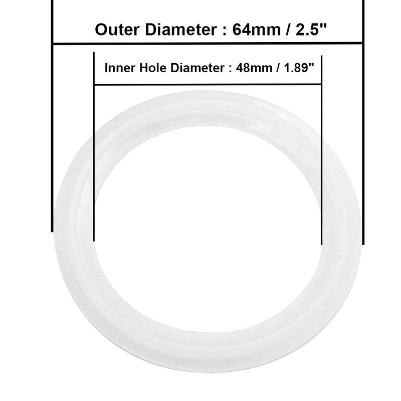 [Australia - AusPower] - DERNORD Silicone Gasket Tri-clover (Tri-clamp) O-Ring - 2 Inch (Pack of 20) Pack of 20 