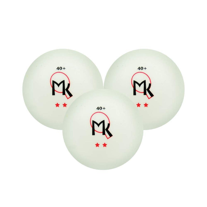 [Australia - AusPower] - Martin Kilpatrick Vortex Ping Pong Paddle Set – Pips-Out Rubber Surface with Sponge Layer – Flared Handle – Free Balls Included – Recommended for Beginning Level Players 2-Player Set 