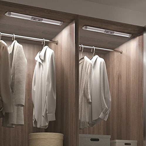 [Australia - AusPower] - Automatic Motion Sensor Lighting with Eye-Protection Design Closet Light, Germany Osram LED for Wireless Lighting Pantry Light, Rechargeable Night Lighting for Cabinet Light(80Lumen, 6000k 80+CRI)) 1 Pack 