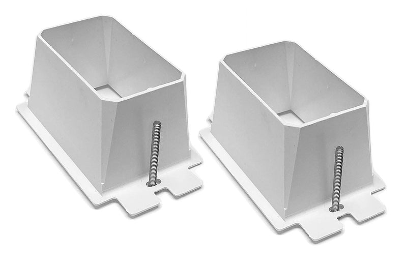 [Australia - AusPower] - iMBAPrice BE1-2 (1-Gang) Electrical Power Outlet Box Extender - White, 2-Pack 