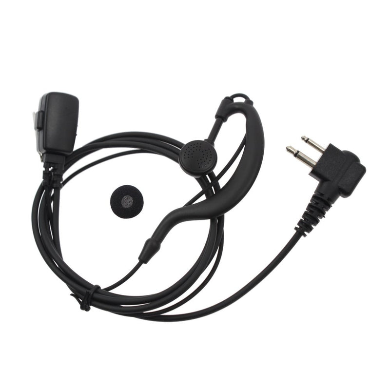 [Australia - AusPower] - AOER 2-Pin G Shape Earpiece Headset for Motorola Radio cls1110 cls1410 cls1413 cls1450 cls1450c etc(5 Pack) 