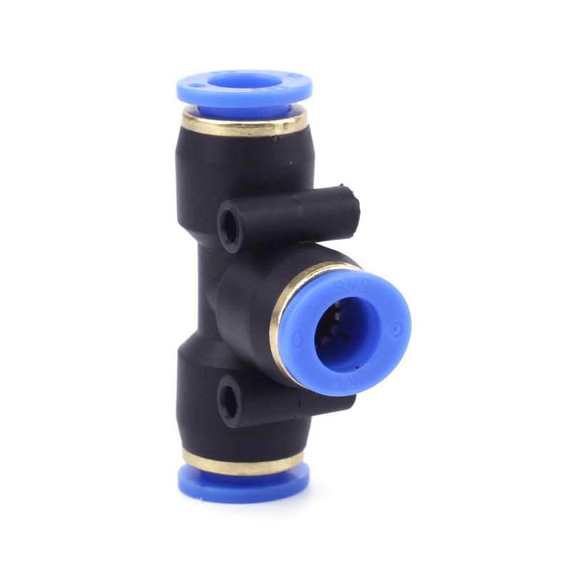 [Australia - AusPower] - SNS SPE-1/2 1/2" Tube OD Union Tee Type Plastic Push to Quick Connect Tube Fitting(10 PCS) 