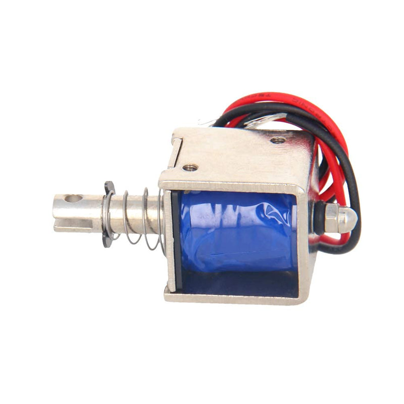[Australia - AusPower] - Fielect DC 6V 20N Push Pull Type Solenoid Electromagnet, 2A 12W 10mm Stroke Open Frame Solenoid Electromagnet Linear Motion, JF-0826B-6V Model: JF-0826B-6V 