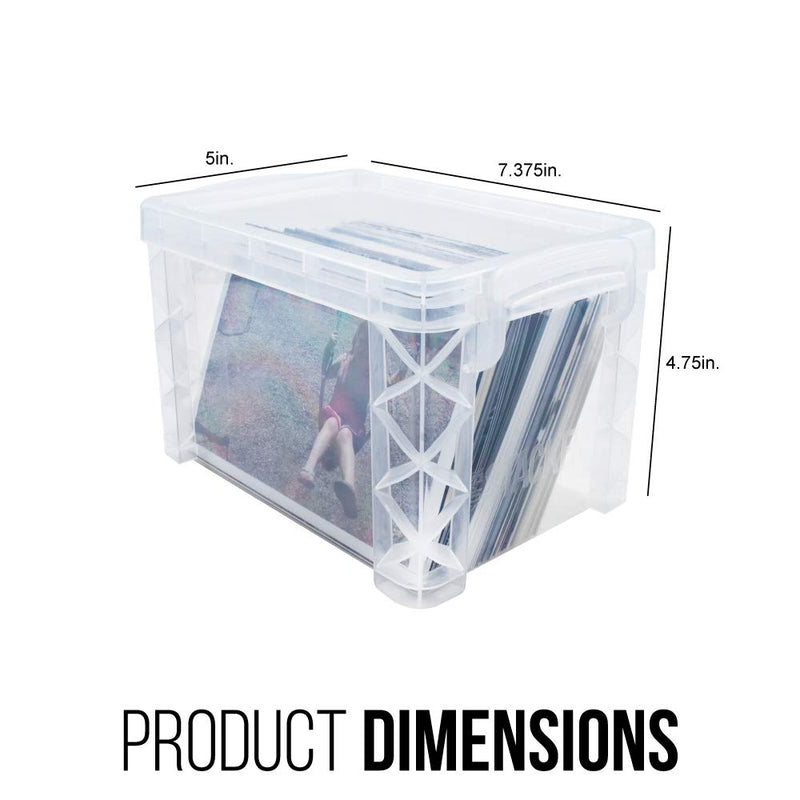 [Australia - AusPower] - Advantus Super Stacker 4" x 6" Index Card Box, Clear, 1 Box, 40305 