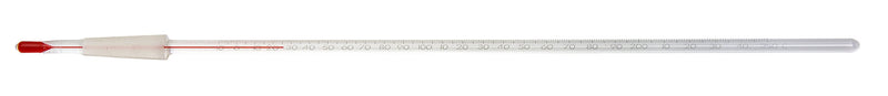 [Australia - AusPower] - H-B DURAC 10/30 Ground Joint Liquid-In-Glass Thermometer; -10 to 250C, 25mm Immersion, Organic Liquid Fill (B60804-1200) -10 to 250 degree C Range with Organic Fill and White Back Glass 