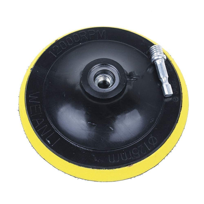 [Australia - AusPower] - 80 Pack 5 inch Sanding Discs Kit 8 Hole Sander for Drill Polishing Pad Hook and Loop Plate 60 80 120 180 240 400 600 800 Grit Sandpaper Abrasive Tool 