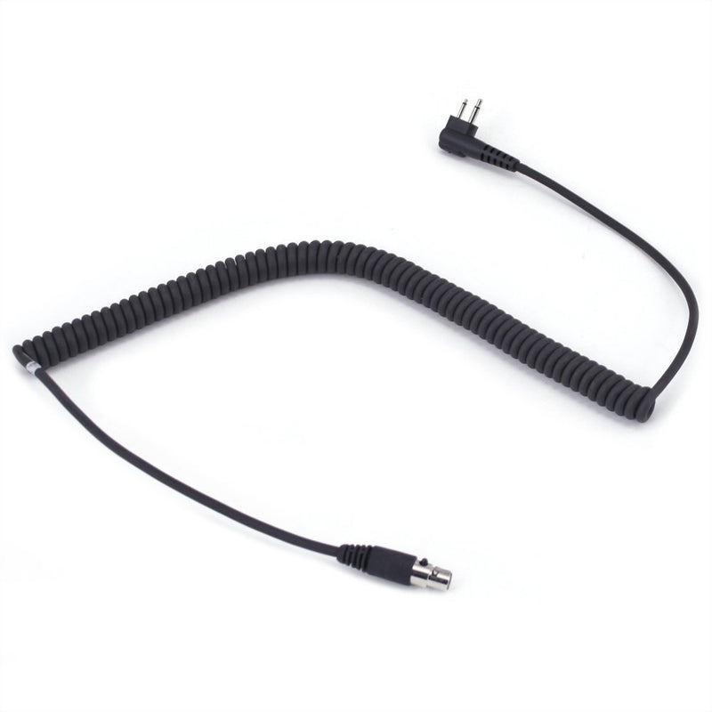 [Australia - AusPower] - Rugged Radios CC-MOT 2-Pin to 5-Pin Coil Cord Cable For Motorola, HYT, Black Box Radio, and Speedcom Two Way Handheld Radios and Headsets 