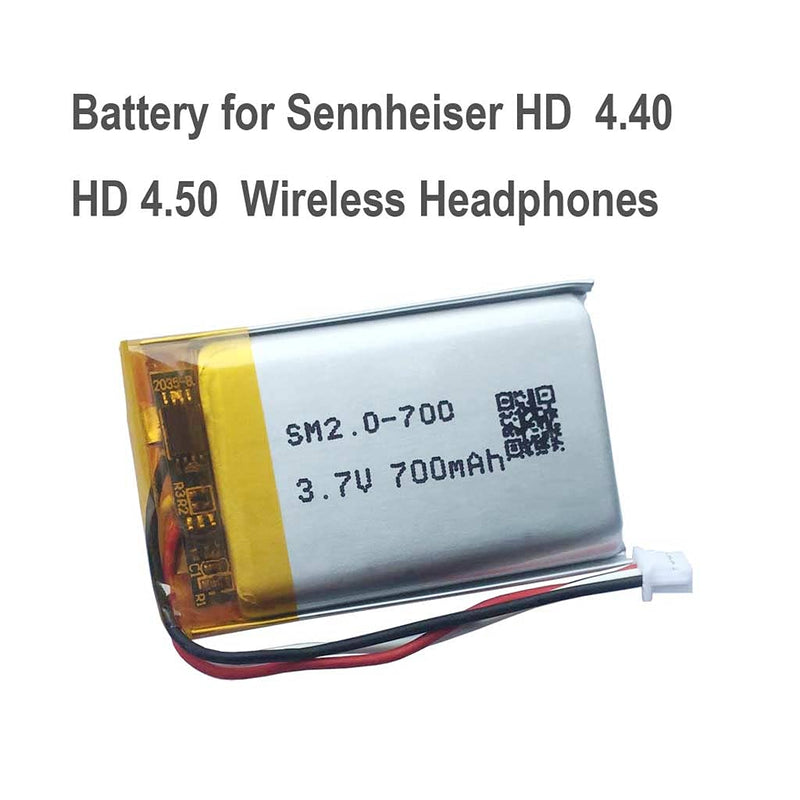[Australia - AusPower] - 700mAh Replacement Battery for Sennheiser HD 4.40 HD 4.50 BTNC Wireless Headphones 