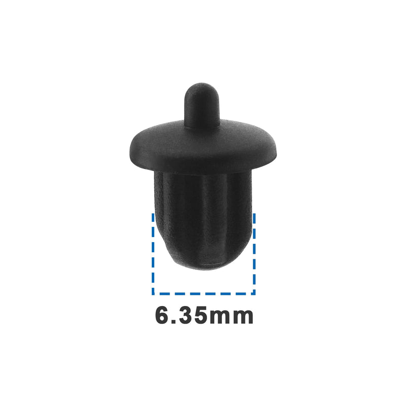 [Australia - AusPower] - 20Pcs 6.35mm Silicone Anti Dust Plugs Socket Dust Cover Anti Dust Jack Plug Stopper Cap Accessories for Amplifier DVD Karaoke Black 