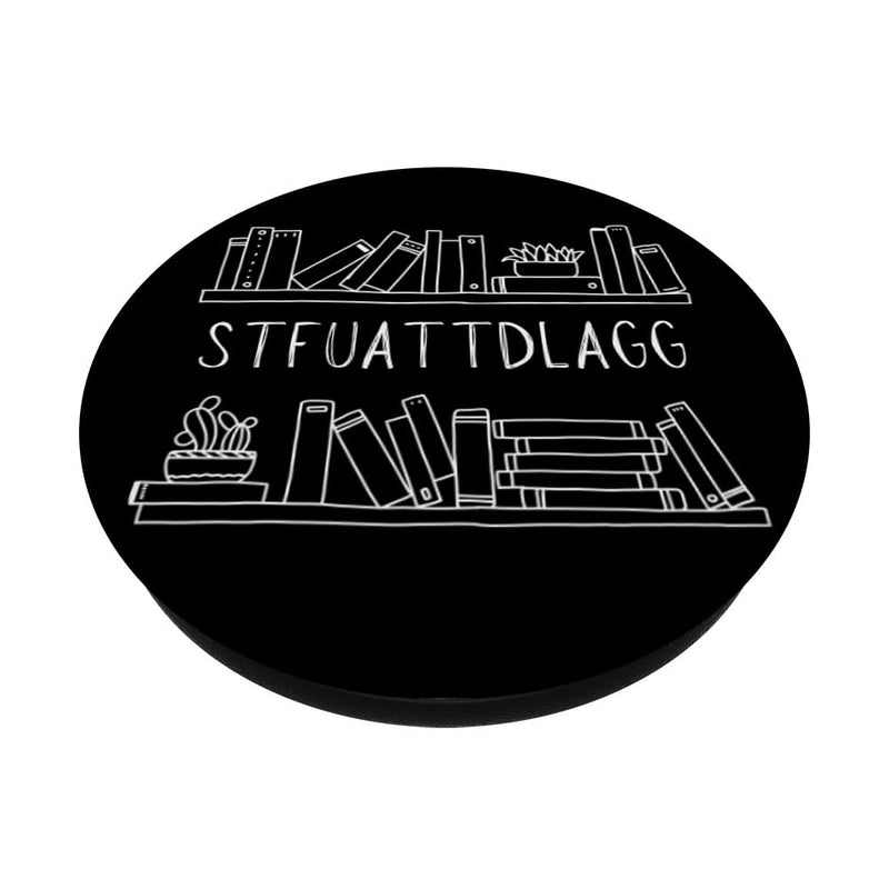 [Australia - AusPower] - Bookish Good Girl Phone Grip PopSockets Swappable PopGrip Black 