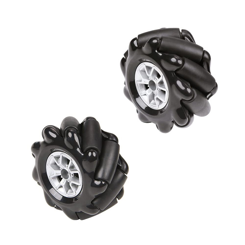[Australia - AusPower] - LewanSoul Mecanum Wheel, 60mm High Hardness Plastic Wheel, Omni-Directional Wheel Intelligent Robot Car Components, DIY Accessories(4PCS) 
