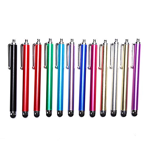 [Australia - AusPower] - VizGiz 5 Pack Universal Stylus styli Capacitive Touch Screen Cellphone Tablet Pen Stylus Pens for Touch Screens Android iOS for Mobile Phone Tab Surface Samsung Galaxy Switch Color Random 