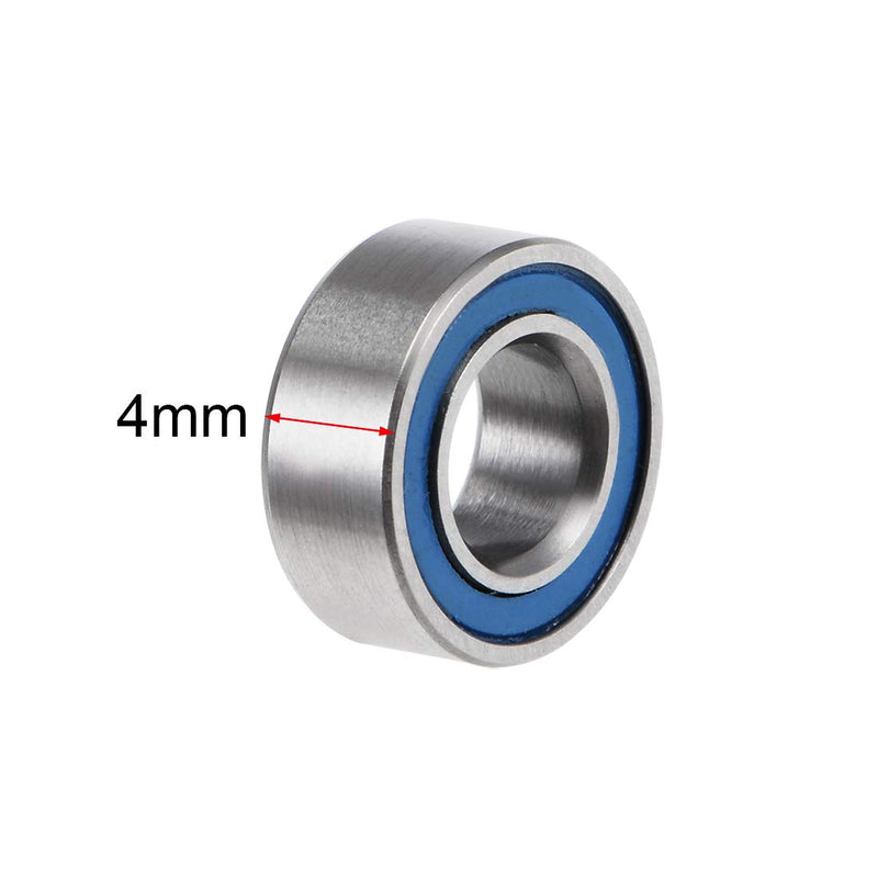 [Australia - AusPower] - uxcell MR105-2RS Deep Groove Ball Bearings 5mm Inner Dia 10mm OD 4mm Bore Double Sealed Chrome Steel Blue Seal Z2 10pcs 5mmx10mmx4mm 