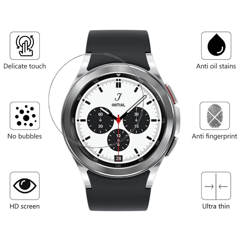 [Australia - AusPower] - VISUP Screen Protector Smartwatch Samsung Galaxy Watch4 Classic (42mm), Ultra Thin Anti-Scratch Screen Tempered Glass for Galaxy Watch4 Classic (42mm) - [2 Pack] 