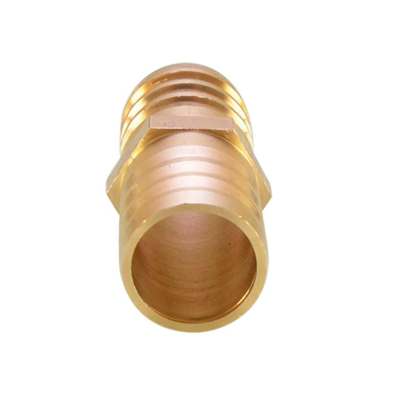 [Australia - AusPower] - Yoebor Brass Hose Barb Fitting 3/4" Barb x 3/4" Barb Union Splicer Mender 19mm Hose ID，39mm-62mm Length (Pack of 2) 
