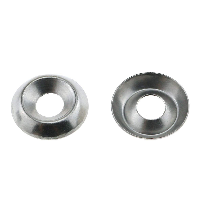 [Australia - AusPower] - E-outstanding #8 Countersunk Gasket 100PCS No.8 304 Stainless Steel Countersunk Finish Cup Washers Fasteners 