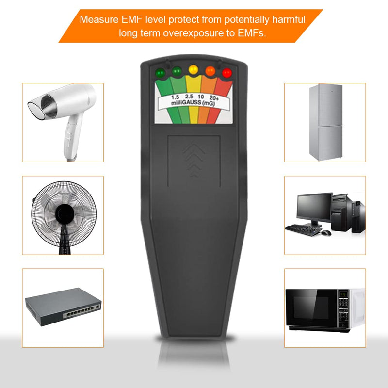 [Australia - AusPower] - EMF Meters, LED Magnetic Field Detector, Ghost Hunting Paranormal Equipment Tester Counter, Great Tester for Home EMF Inspections, Office & Outdoor 