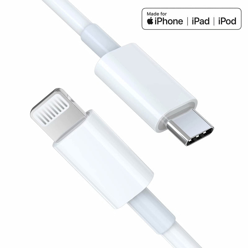 [Australia - AusPower] - [Apple MFi Certified] iPhone Fast Charger 3Pack (6ft), iGENJUN USB C to Lightning Cable Power Delivery for iPhone 13/13 Pro/13 Pro Max/12/12 Mini/12 Pro/11/11 Pro/Xs Max/XR/X/AirPods Pro and More 