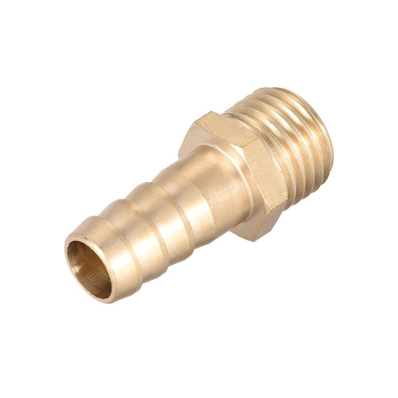 [Australia - AusPower] - uxcell Brass Fitting Connector Metric M14-1.5 Male to Barb Fit Hose ID 10mm 4pcs 