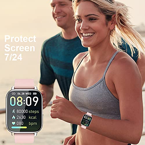 [Australia - AusPower] - smaate 3D Screen Protector Compatible with Smartwatch P32 Sudugo Motast Coucur Ordtop 1.69inch and FITNIV IW2 1.55inch, 3-Pack, Full Coverage, Curved Edge frame 