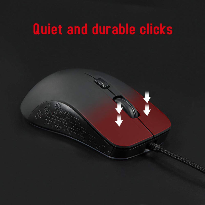 [Australia - AusPower] - ValueRays Heated Mouse Quiet Click Heated Buttons Universal Size (Solid Black) 