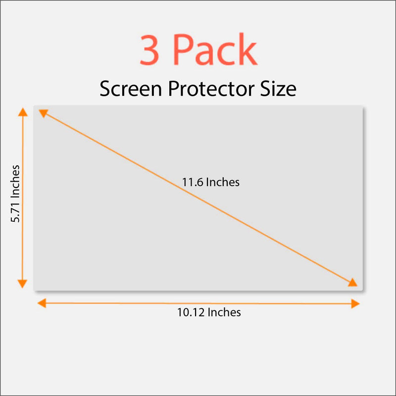 [Australia - AusPower] - Anti Blue Light Screen Protector (3 Pack) for 11.6 Inches Laptop. Filter Out Blue Light That Relieve Computer Eye Strain and Help You Sleep Better 