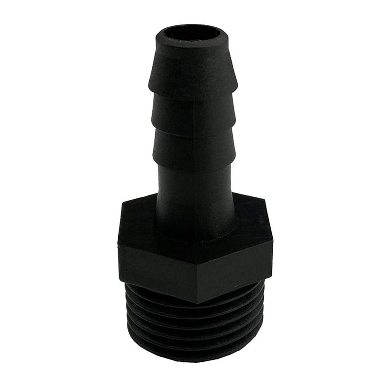 [Australia - AusPower] - 20 pcs 3/8" Barb x 1/2" NPT Male Connector, Plastic Hose Barb Fitting, Adapter, Industrial Hose Barb to Pipe Fittings Connect 