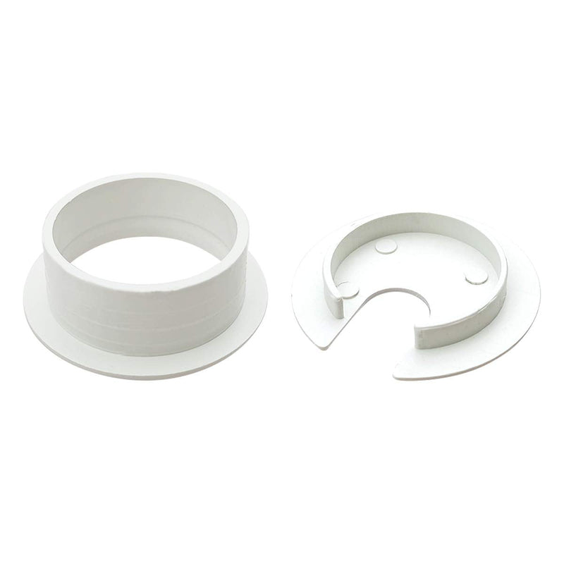 [Australia - AusPower] - 6pcs Desk Grommet 1-3/8 inch Plastic Wire Cord Cable Grommets Hole Cover for Office PC Desk Cable Cord Organizer (White) White 35mm/ 1-3/8 Inch Mounting Hole Diameter 