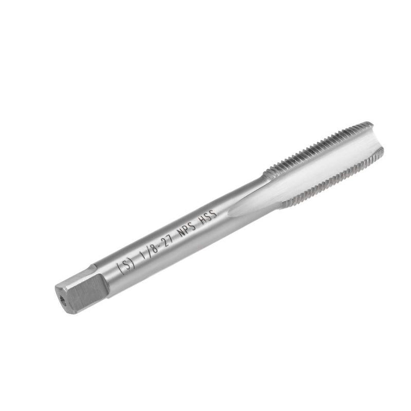 [Australia - AusPower] - uxcell Machine Tap 1/8-27 NPS Straight Pipe Thread 3 Flutes High Speed Steel 
