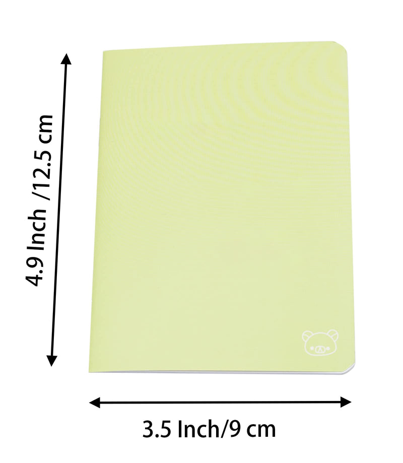 [Australia - AusPower] - 12 Pcs 4.9 Inch x 3.5 Inch Pocket Notebook 24 Sheets (48 Pages) 7mm College Ruled Portable Steno Notebooks Mini Notepads (12) 12 