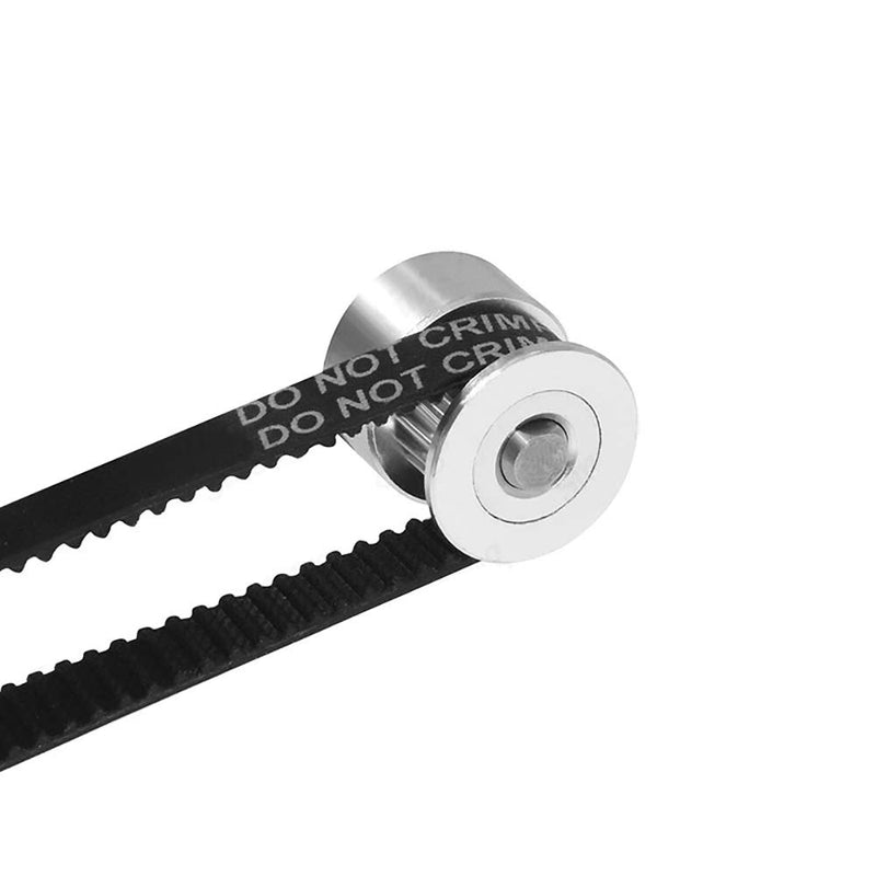 [Australia - AusPower] - Sunhokey GT2 Aluminum Timing Belt Pulley 20&60 Teeth 8mm Born Synchronous Wheel, with a Closed-Loop Length 200mm Width 6mm Belt and an M4 Allen Wrench, for 3D Printer 
