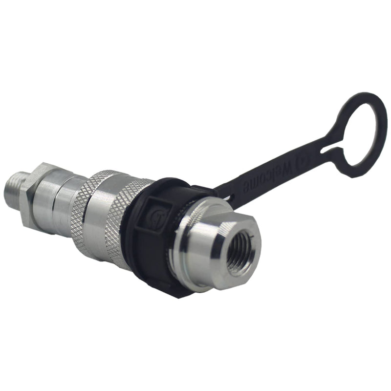 [Australia - AusPower] - KZE-B-02 1/4'' NPT Set 10,000psi High Pressure Hydraulic Quick Connect Coupling Quick Coupler Replaces Enerpac A-630 