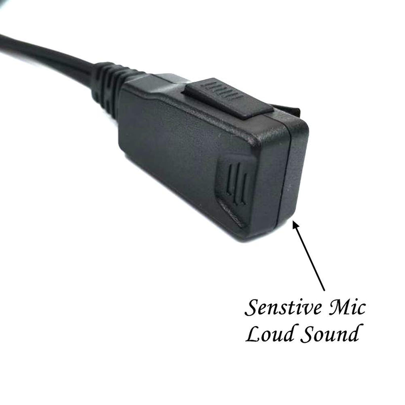 [Australia - AusPower] - Headset for Motorola Walkie Talkies with Mic 2 Pin Acoustic Tube Earpieces and PPT for CP200 GP2000 CLS1410 CLS1450 CLS1100 (2Packs) 