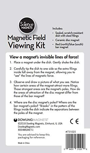 [Australia - AusPower] - Dowling Magnets Magnetic Field Viewing Kit with Steel Filings 