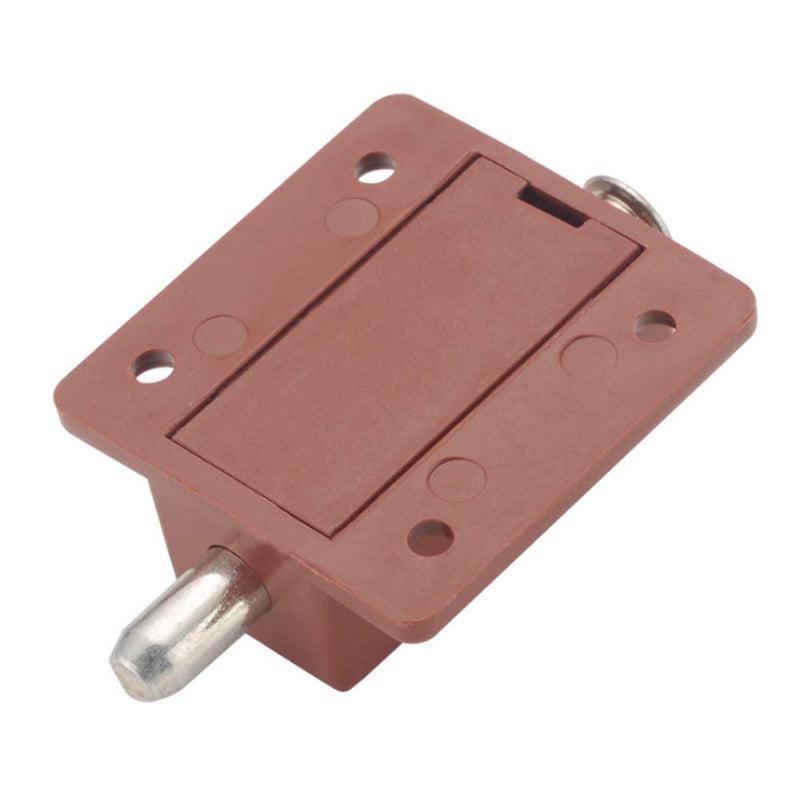 [Australia - AusPower] - 4 Piece Window Cabinet Button Spring Loaded Automatic Door Latch Lock Furniture Cabinet Drawer Door Bolt with Spring Button 