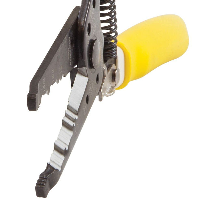 [Australia - AusPower] - Klein Tools K1412 Wire Cutter / Wire Stripper, Dual NM Cable Stripper / Cutter Cuts Solid Copper Wire, Strips 12 and 14 AWG Solid Wire NM-B Cable 