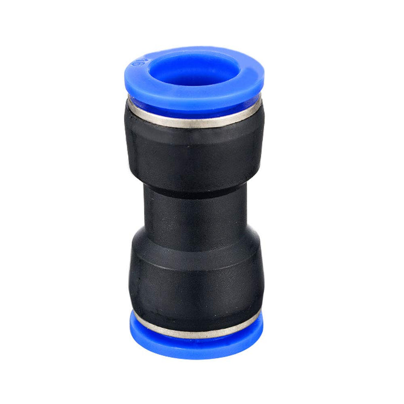 [Australia - AusPower] - Metalwork Plastic Push to Connect Straight Union Tube Fitting, 4mm OD x 4mm OD, Straight Pneumatic Connector (Pack of 10) 4mm x 4mm Metric Tube 