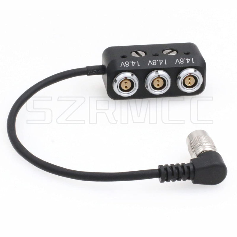 [Australia - AusPower] - SZRMCC Hirose 4 Pin Male to 3X 2Pin Female Camera Power Splitter 1 to 3 Box for Sony F5 F55 ARRI Amira Camera 