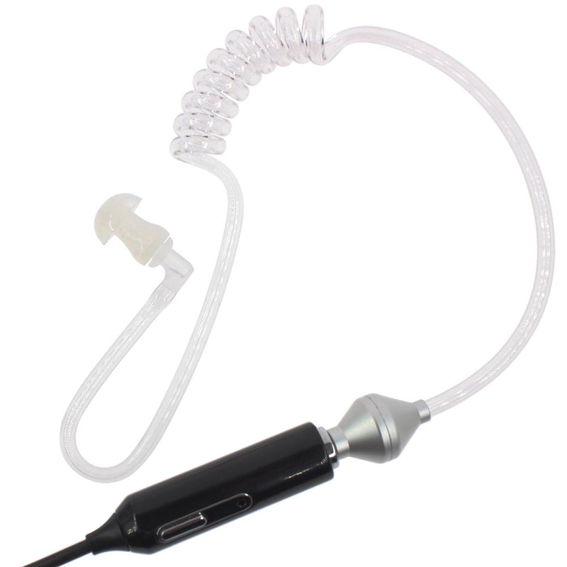 [Australia - AusPower] - KENMAX® Flexible Listing Only Air Covert Acoustic Tube Earpiece FBI Curve Line Headset for Yaesu Vertex VX-1R 