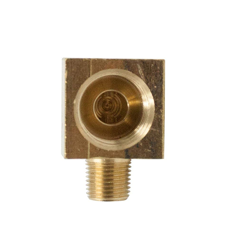 [Australia - AusPower] - Legines Brass Inverted Flare Fitting, Barstock Brake Line 90 Degree Male Elbow, 5/16" Tube OD x 1/8" NPT Male, Pack of 2 