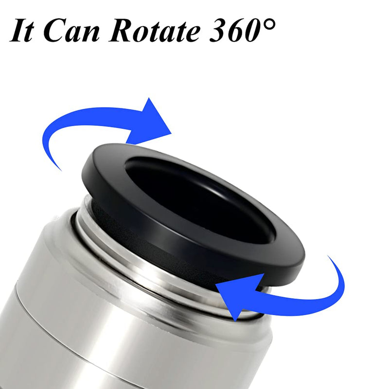 [Australia - AusPower] - TAILONZ PNEUMATIC Round Male Straight 3/8 Inch Tube OD x 3/8 Inch NPT Thread Push to Connect Fittings POC-3/8-N3 (Pack of 10) 3/8"OD x 3/8"NPT 