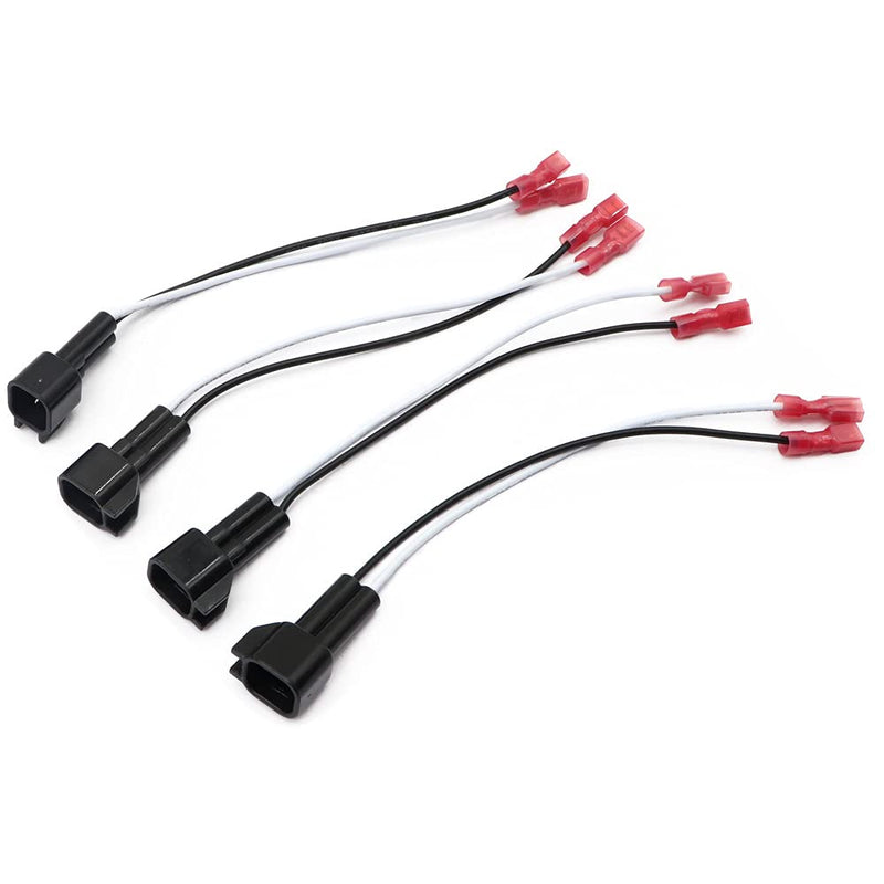 [Australia - AusPower] - SecosAutoparts 4x Front-Rear Door Speaker Harness Adapters Compatible with Ford F-150 1999-2014 