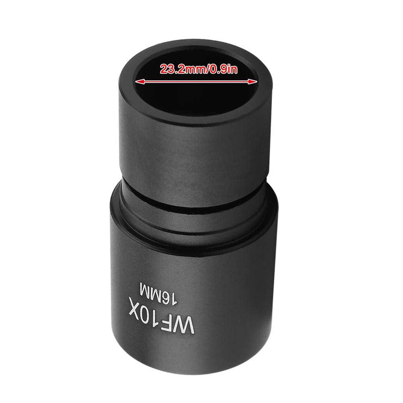 [Australia - AusPower] - WF 10X Microscope Eyepiece Accessories for Microscope Biological Microscope Lens Adapter for Microscope View 16 mm Reticle Scale 0.1 mm Interface Diameter/Mounting Size 23.2 mm 