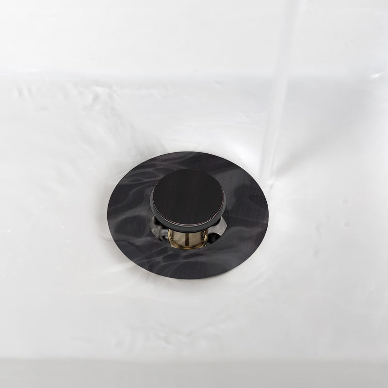 [Australia - AusPower] - Universal Bathroom Sink Stopper, Bathtub Drain Cover, Pop Up Bathroom Sink Drain Strainer with Hair Catcher (Oil Rubbed Bronze) Oil Rubbed Bronze 
