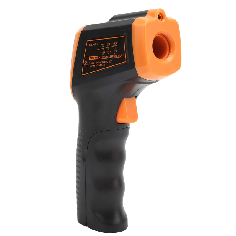 [Australia - AusPower] - Industrial Thermometer,Portable with LCD Display Temperature Measuring Gun Handheld Thermometer Non-Contact -50℃～600℃ Infrared,for Air Industrial(Orange) 