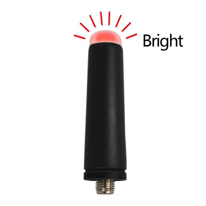 [Australia - AusPower] - SMA-Female 144/430MHz Radio Antenna Dual Band 2m/70cm Handheld Antenna Built-in Light Compatible for Baofeng UV5R Series Two-Way Radios 2pcs 