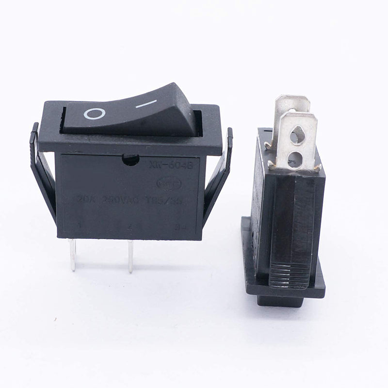 [Australia - AusPower] - TWTADE / 8Pcs Mini Boat Rocker Switch Latching ON/Off SPST 2 Pin 2 Position Car Auto Boat Rocker Toggle Switch Snap AC 250V/16A 125V/20A KCD3-101 