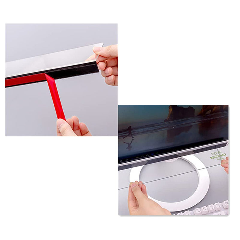 [Australia - AusPower] - Fannuoncc Computer Monitor Message Board/ Monitors Side Panel/Lower Storage Board /Notes Memo Board Message for Monitors , with Phone Holder , 1Set (Left / Right / Below ) 